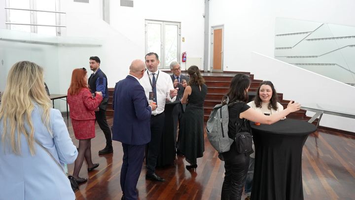 Coffee before the opening