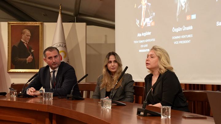 Ata Argüder with Özgün Ünaldı of DOMiNO Ventures and Sabina Babayeva of Tenity