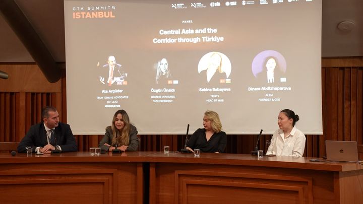 Ata Argüder with Özgün Ünaldı, Sabina Babayeva and Dinara Abdizhaparova