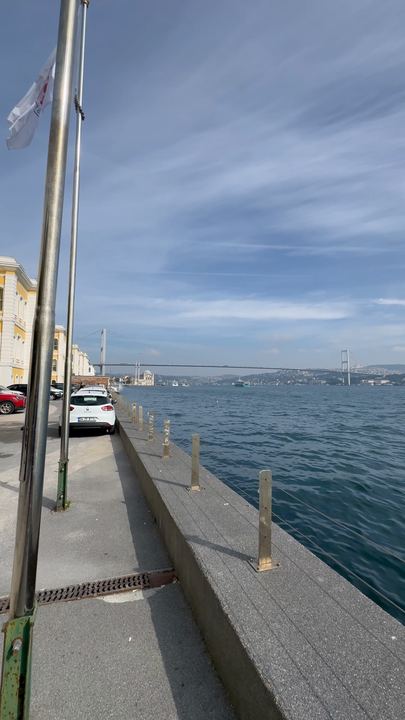 The Bosphorus Bridge from the university waterfront