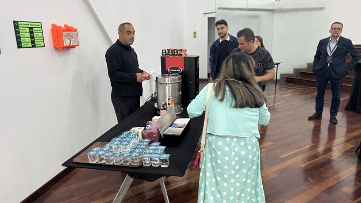 Coffee in the foyer