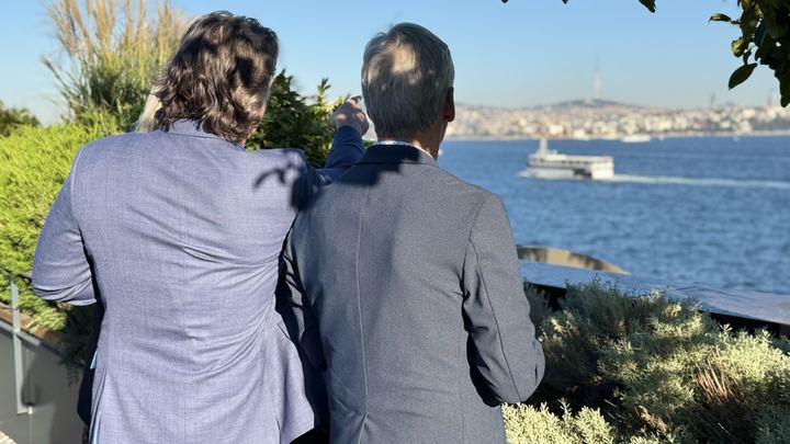First look at the Bosphorus from the Herb Garden