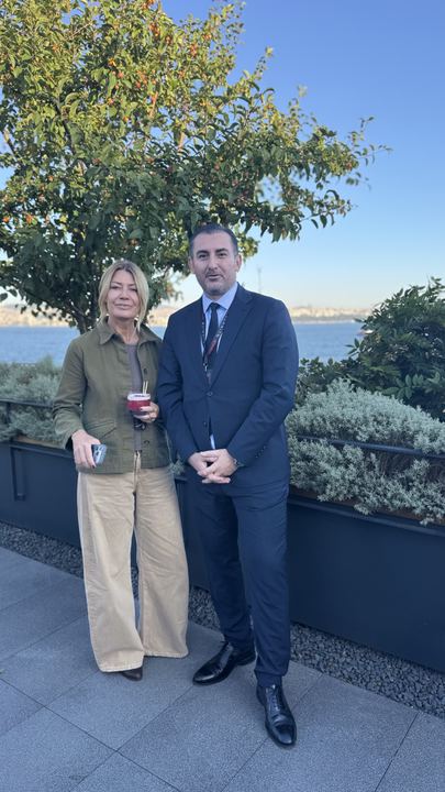 In the Herb Garden, with the Bosphorus behind