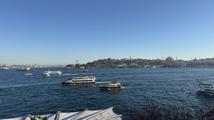 The view from the Herb Garden: the Golden Horn and the historic peninsula
