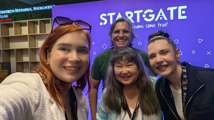 The delegation at StartGate