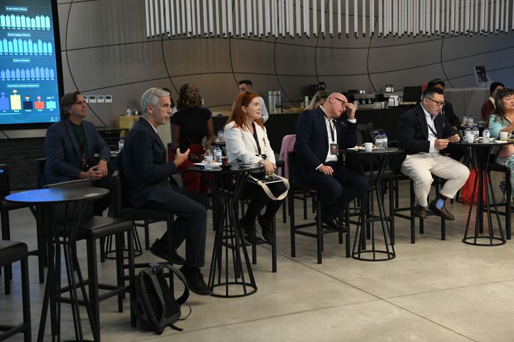 The delegation at MEXT
