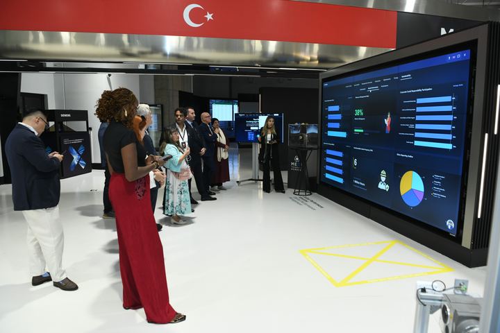 The factory’s live dashboards