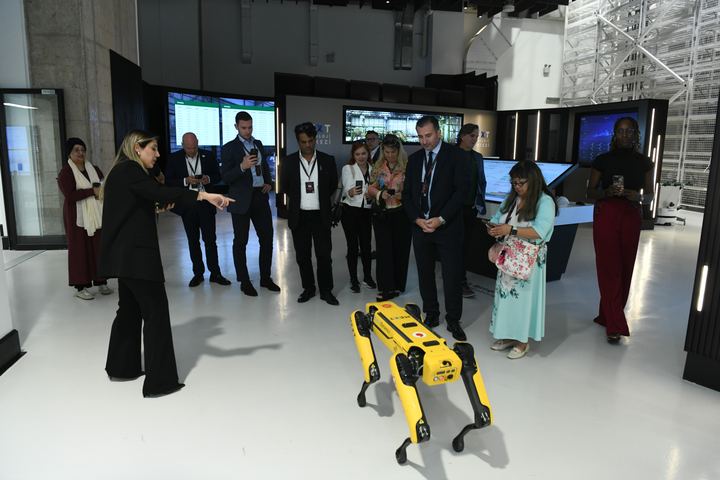 Meeting Spot, the quadruped robot
