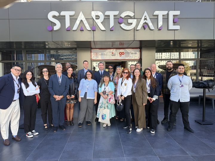 The delegation at StartGate, Maslak