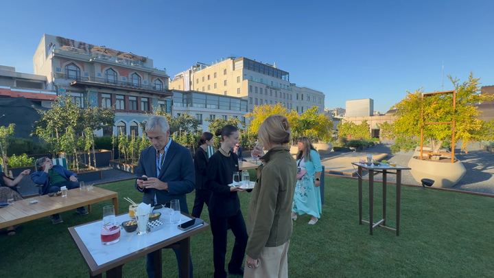 Drinks served in the Herb Garden