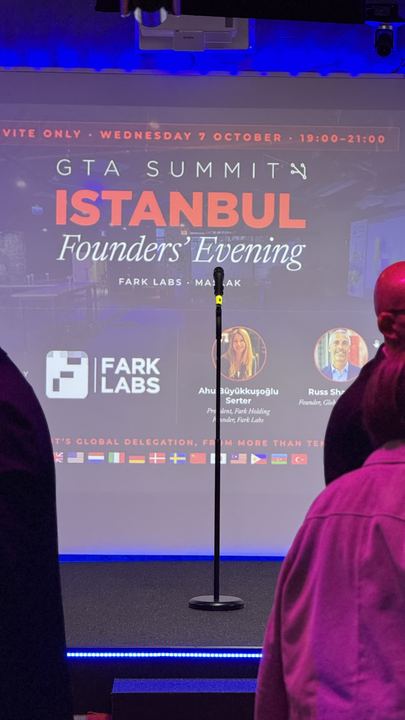 The stage, set for the Founders’ Evening