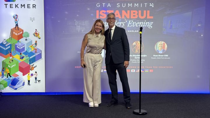 Ahu Büyükkuşoğlu Serter and Russ Shaw CBE