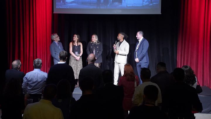 London Tech Week’s hosts on stage